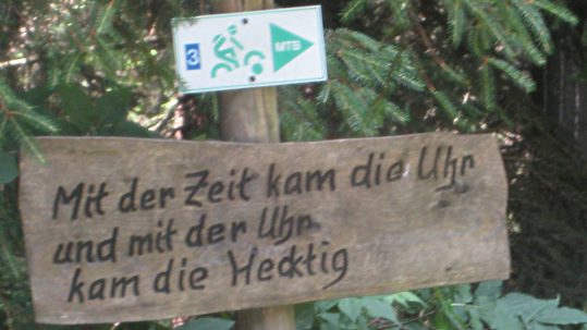 Mountainbiken bildet - Frankenwald-MTB-Route Rennsteig Süd